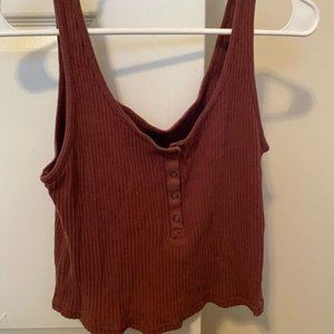 🛍️ Wild Fable Maroon Crop Tank Top